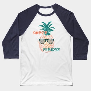 Summer Paradise Pineapple Baseball T-Shirt